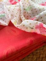 SILK COTTON TOP AND KOTA PRINTED DUPATTA
