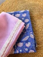 HANDBLOCK PRINTED TOP AND KOTA COTTON DUPATTA - Image 2
