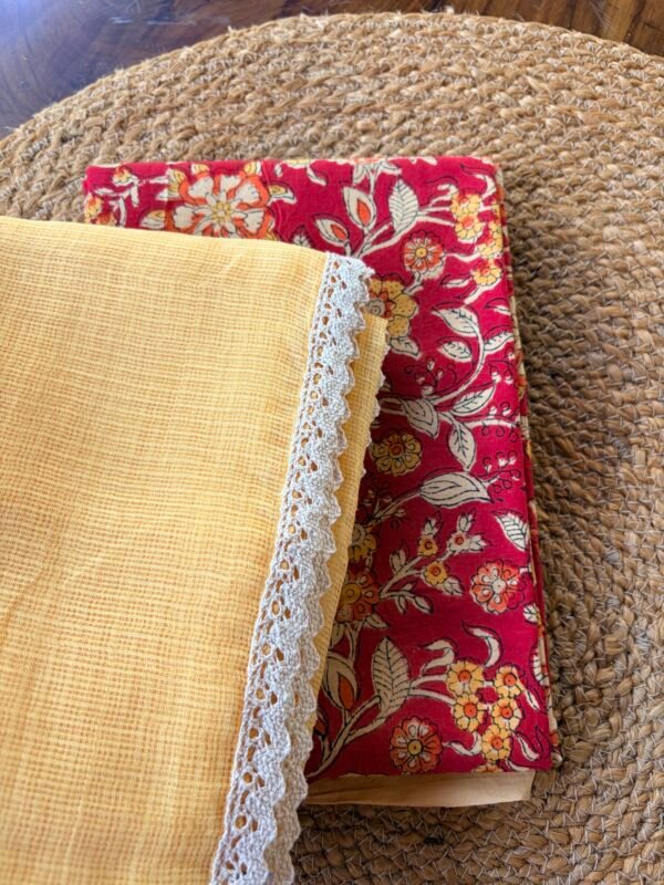 HANDBLOCK PRINTED TOP AND KOTA COTTON DUPATTA - Image 6