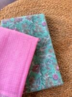 HANDBLOCK PRINTED TOP AND KOTA COTTON DUPATTA - Image 5