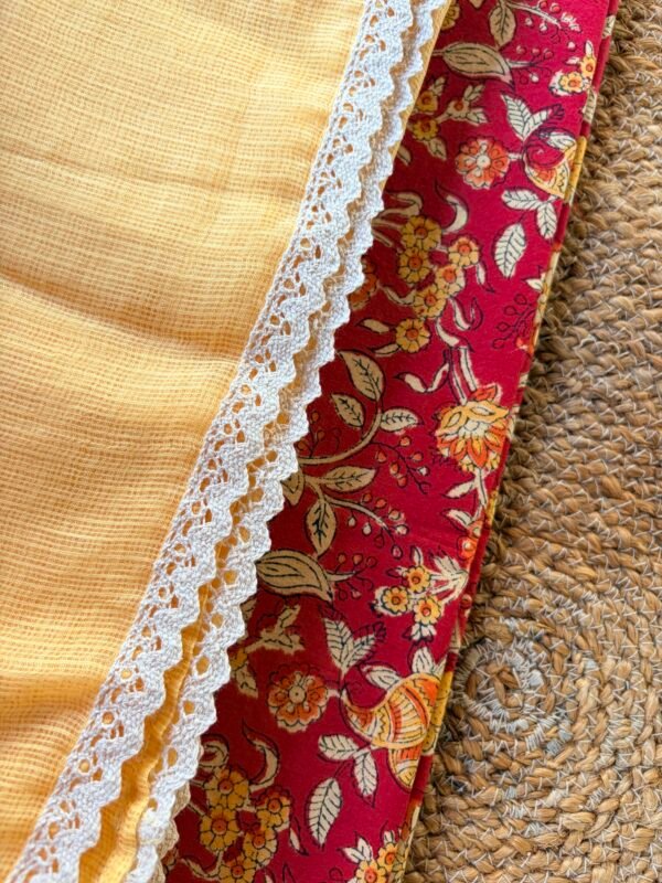 HANDBLOCK PRINTED TOP AND KOTA COTTON DUPATTA - Image 4