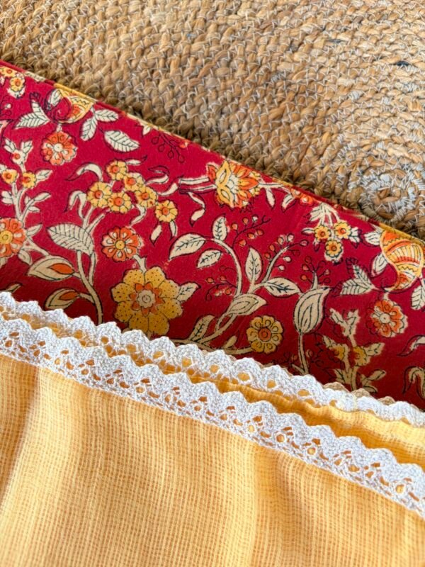 HANDBLOCK PRINTED TOP AND KOTA COTTON DUPATTA - Image 5