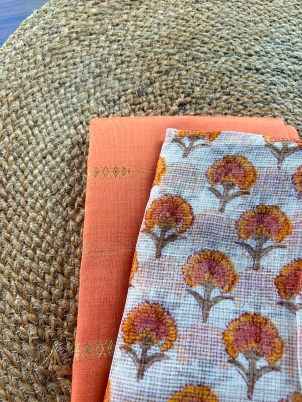 SILK COTTON TOP AND KOTA COTTON DUPATTA - Image 6