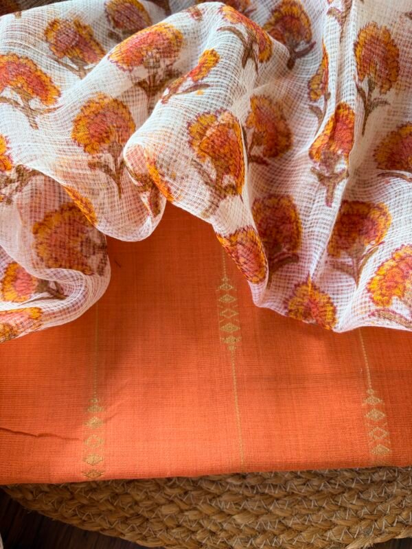 SILK COTTON TOP AND KOTA COTTON DUPATTA - Image 4