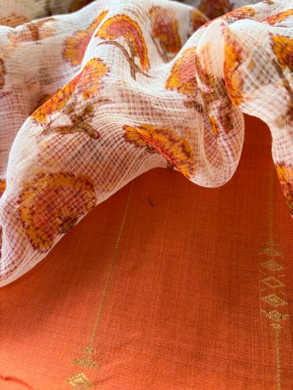 SILK COTTON TOP AND KOTA COTTON DUPATTA - Image 5