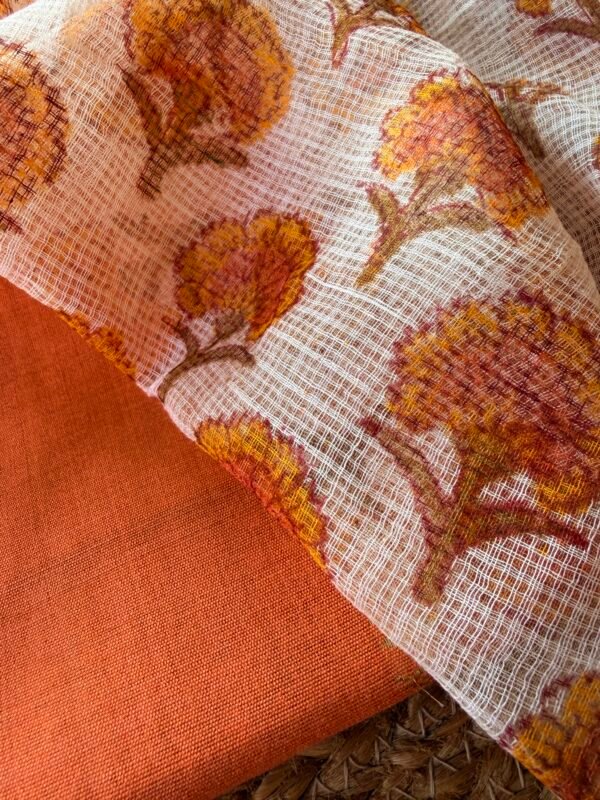 SILK COTTON TOP AND KOTA COTTON DUPATTA - Image 7