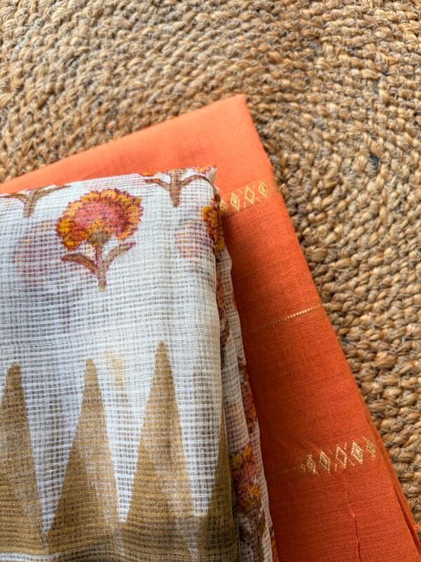 SILK COTTON TOP AND KOTA COTTON DUPATTA - Image 3