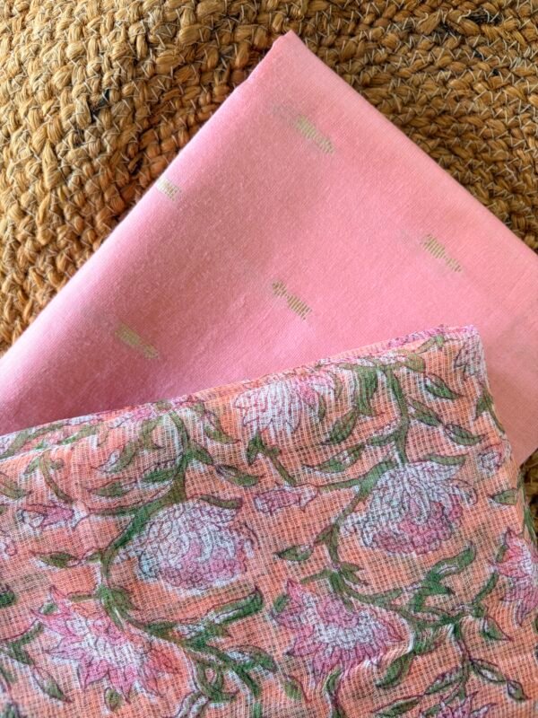 SILK COTTON TOP AND KOTA PRINTED DUPATTA - Image 2