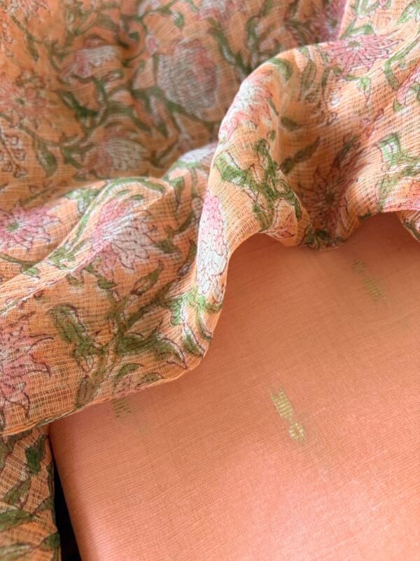 SILK COTTON TOP AND KOTA PRINTED DUPATTA - Image 5