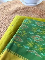 MUL CHANDERI TOP AND IKAT SILK COTTON DUPATTA - Image 4