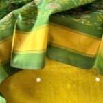 MUL CHANDERI TOP AND IKAT SILK COTTON DUPATTA