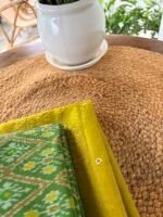 MUL CHANDERI TOP AND IKAT SILK COTTON DUPATTA - Image 6
