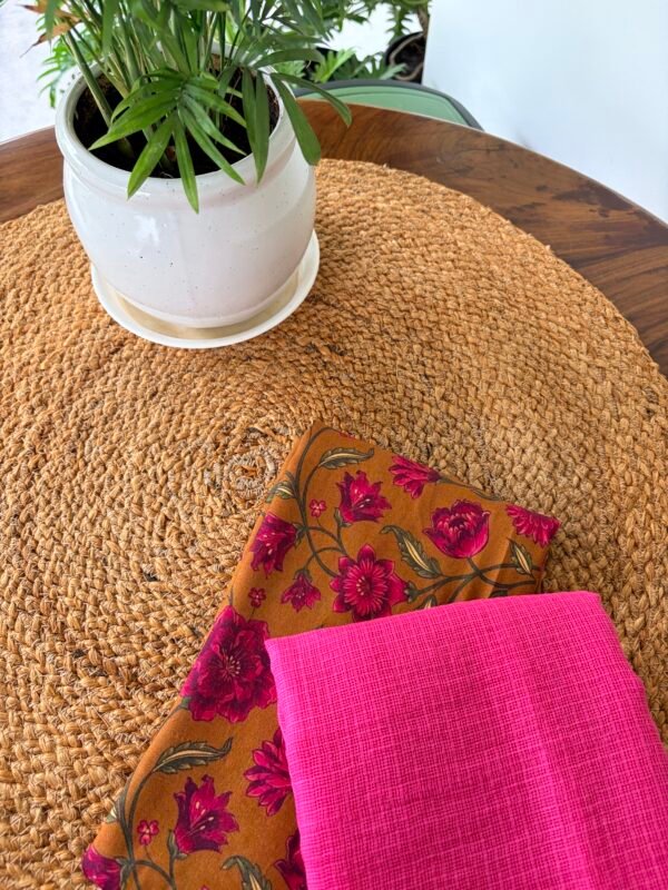PREMIUM CHANDERI PRINTED TOP AND KOTA  COTTON DUPATTA - Image 3