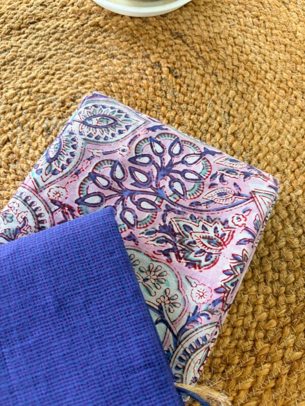 HANDBLOCK PRINTED TOP AND KOTA DUPATTA - Image 7