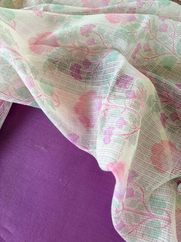CHANDERI TOP AND BOTTOM WITH PRINTED KOTA DUPATTA - Image 5