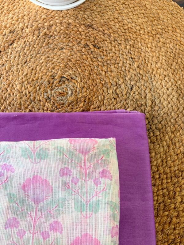 CHANDERI TOP AND BOTTOM WITH PRINTED KOTA DUPATTA - Image 6