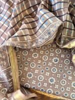 AJRAK MUL CHANDERI SILK TOP AND DUPATTA