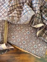 AJRAK MUL CHANDERI SILK TOP AND DUPATTA - Image 3