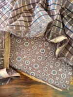 AJRAK MUL CHANDERI SILK TOP AND DUPATTA - Image 5