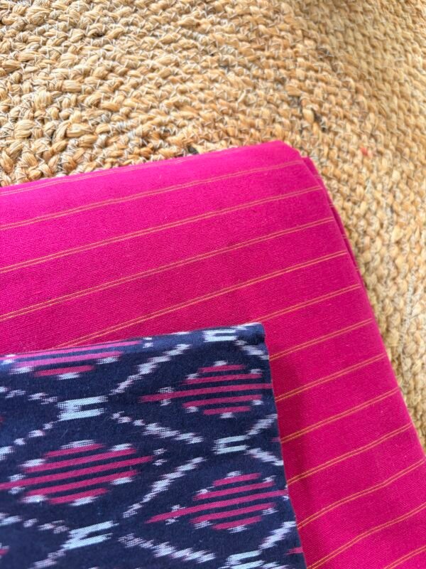 COTTON STRIPES TOP AND IKAT DUPATTA - Image 5