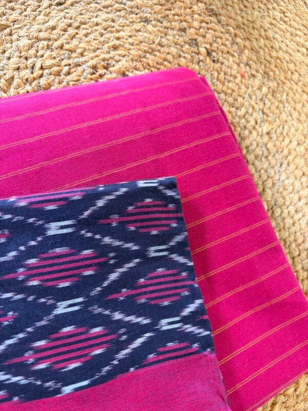 COTTON STRIPES TOP AND IKAT DUPATTA - Image 3