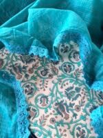 HANDBLOCK PRINTED TOP AND KOTA COTTON DUPATTA - Image 3