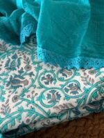 HANDBLOCK PRINTED TOP AND KOTA COTTON DUPATTA - Image 6