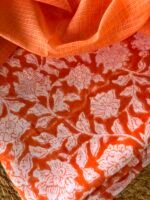 HANDBLOCK PRINTED TOP AND DUAL SHADE KOTA DUPATTA - Image 3