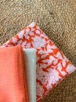 HANDBLOCK PRINTED TOP AND DUAL SHADE KOTA DUPATTA - Image 7