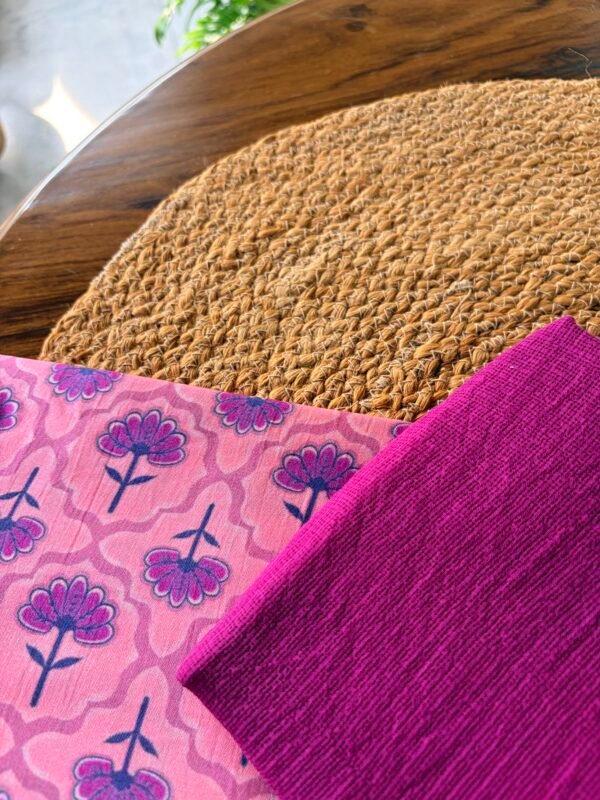 PREMIUM CHANDERI PRINTED TOP AND KOTA COTTON DUPATTA - Image 4