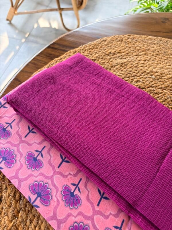 PREMIUM CHANDERI PRINTED TOP AND KOTA COTTON DUPATTA - Image 2