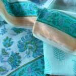 HANDBLOCK PRINTED CHANDERI FULL SET