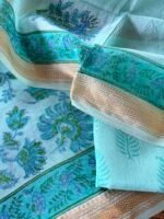 HANDBLOCK PRINTED CHANDERI FULL SET