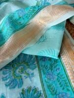 HANDBLOCK PRINTED CHANDERI FULL SET - Image 6