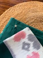 COTTON TOP WITH MIRROR WORK AND IKAT DUPATTA - Image 4