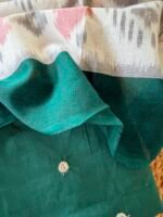 COTTON TOP WITH MIRROR WORK AND IKAT DUPATTA - Image 7
