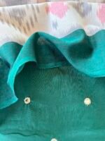 COTTON TOP WITH MIRROR WORK AND IKAT DUPATTA - Image 3