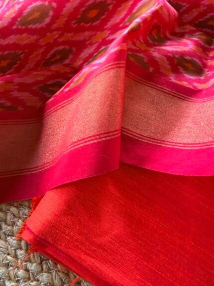 SILK COTTON TOP AND IKAT SILK DUPATTA