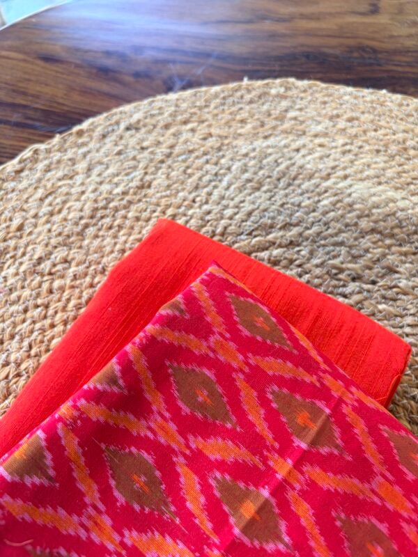 SILK COTTON TOP AND IKAT SILK DUPATTA - Image 6