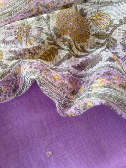 MUL CHANDERI TOP AND KOTA COTTON DUPATTA