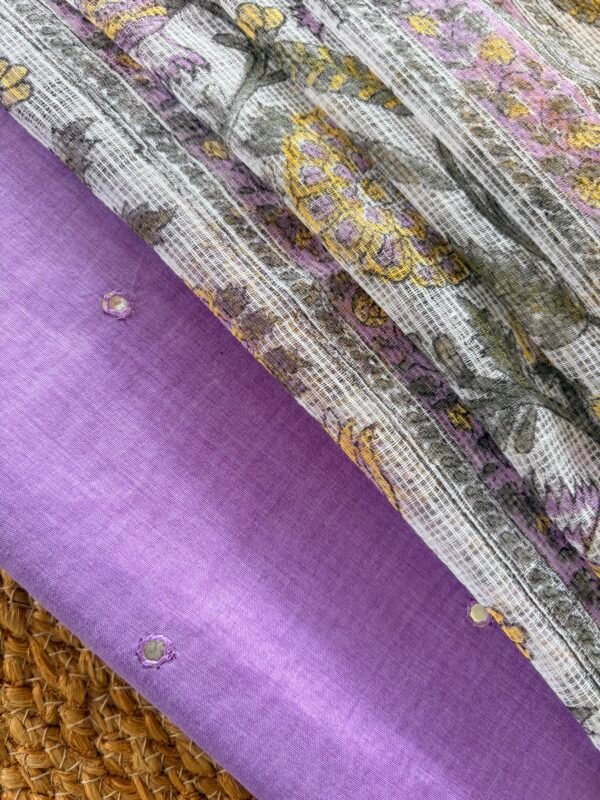 MUL CHANDERI TOP AND KOTA COTTON DUPATTA - Image 6