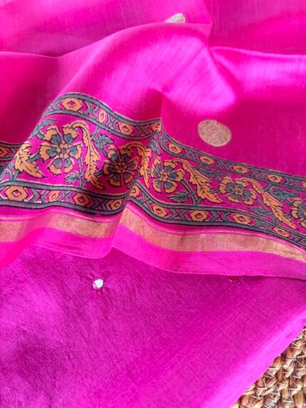 MUL CHANDERI TOP AND DUPATTA