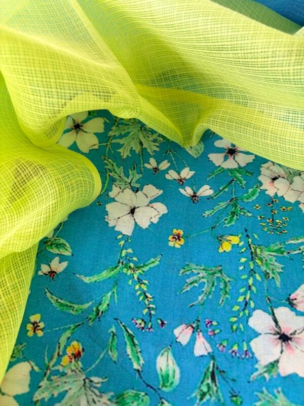SILK COTTON TOP AND KOTA DUPATTA - Image 3