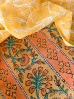 HANDBLOCK PRINTED COTTON TOP AND TEPCHI KOTA DUPATTA - Image 5