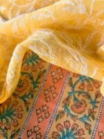 HANDBLOCK PRINTED COTTON TOP AND TEPCHI KOTA DUPATTA