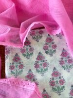 HANDBLOCK PRINTED TOP AND KOTA COTTON DUPATTA - Image 3