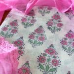 HANDBLOCK PRINTED TOP AND KOTA COTTON DUPATTA