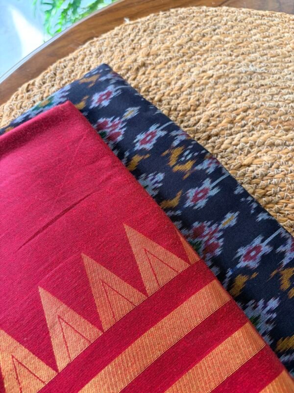 IKAT SILK TOP AND SILK COTTON DUPATTA - Image 3