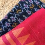 IKAT SILK TOP AND SILK COTTON DUPATTA