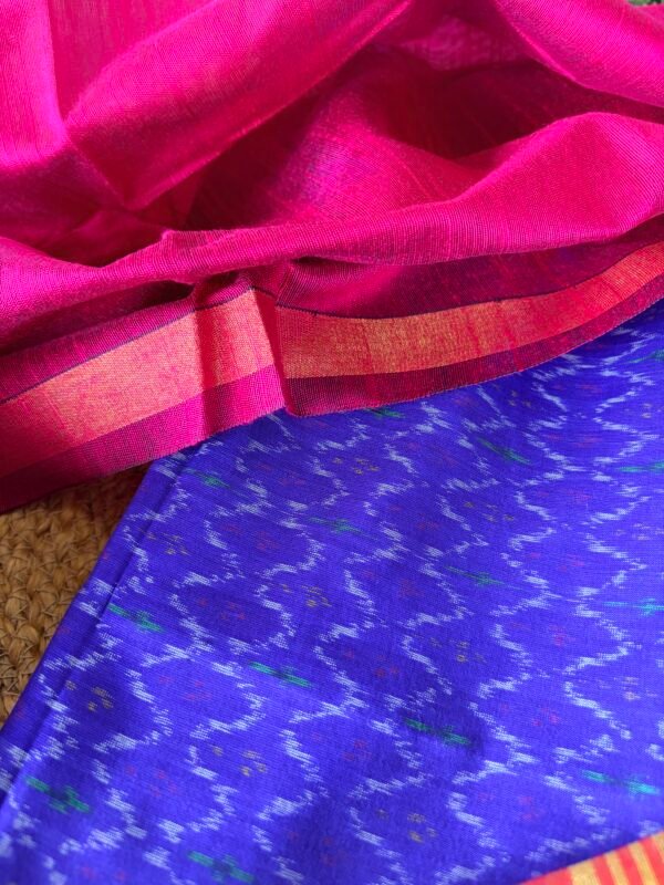 IKAT SILK TOP AND SILK COTTON DUPATTA - Image 6